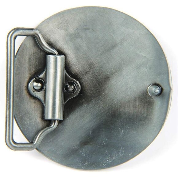 Men's Silver Round Celtic Knot American Keltic Irish Scottish  Belt Buckle - Picture 3 of 5